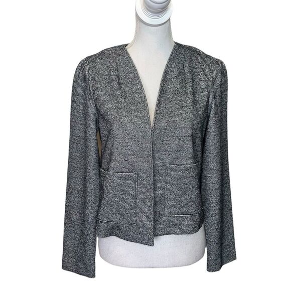 J.Crew NWT 365 Boucle Tweed Cropped Blazer Jacket Gray Women’s Size Small - Picture 1 of 11